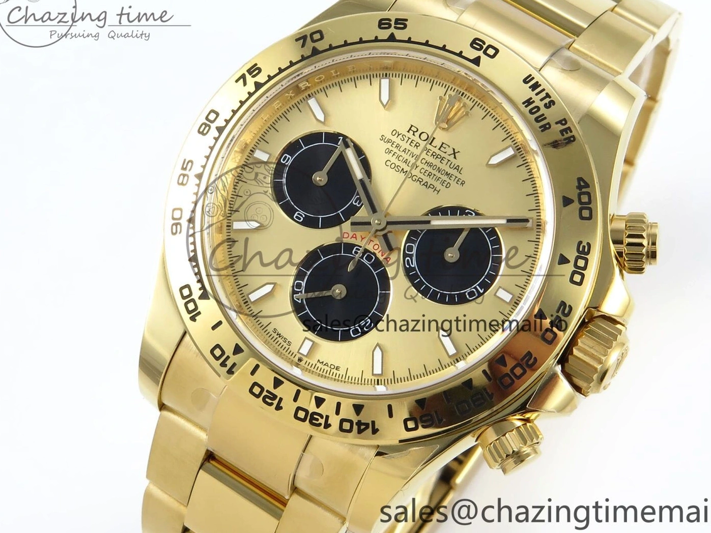 MiroTime 0507 Daytona 126508 APSF 1:1 Best Edition YG Black Dial on YG Braclet SH Unisex 739